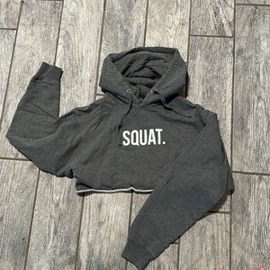 Crop hoodie/ pump cover